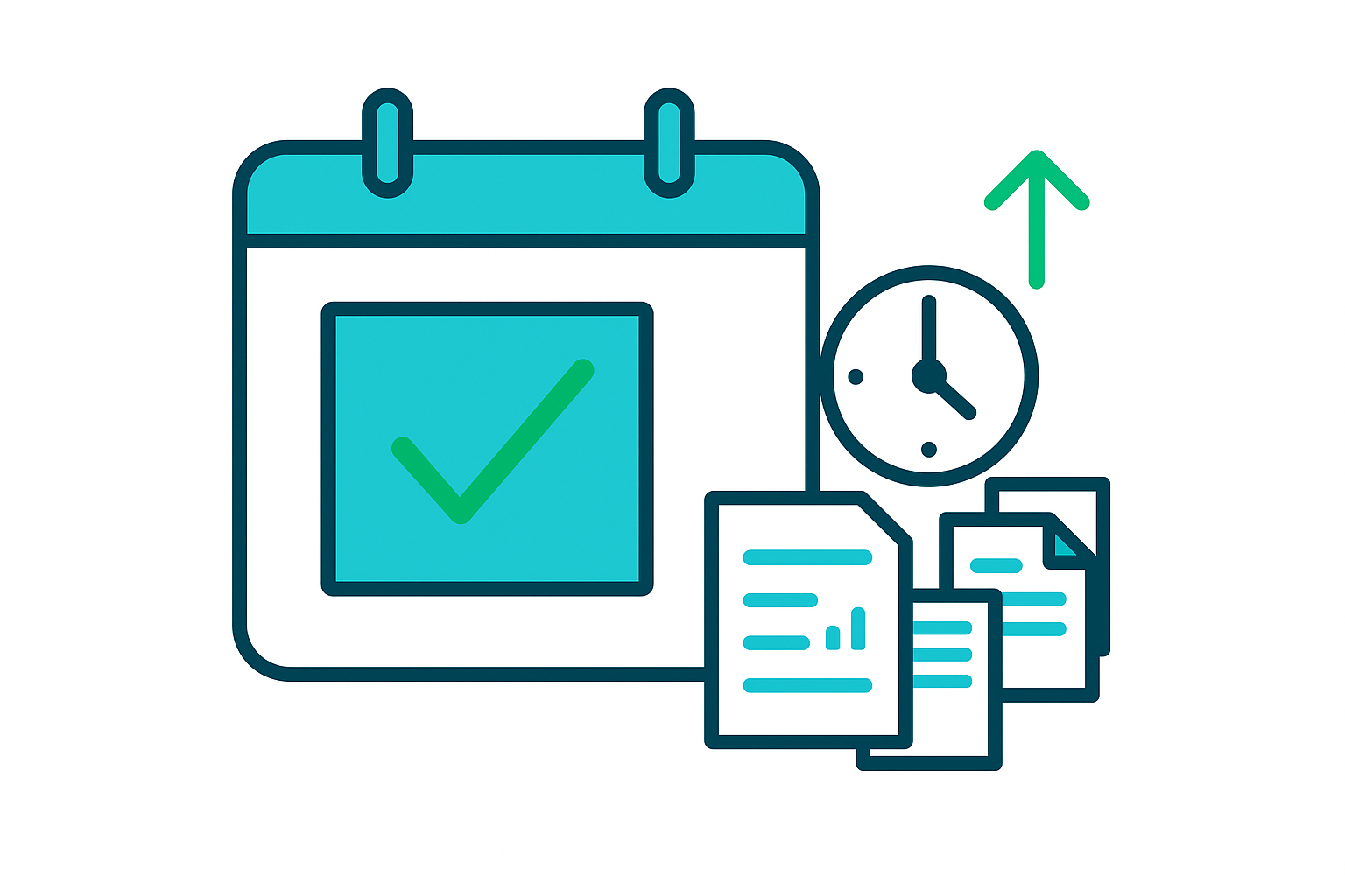 Accounting firm yearly calendar showing the May through July IT switching window