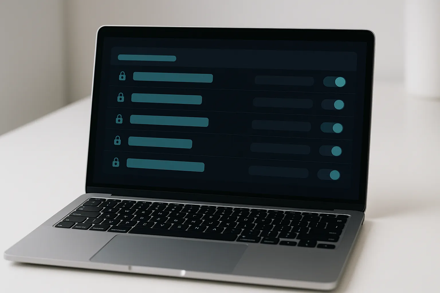 Password vault application showing organized credentials and team sharing controls